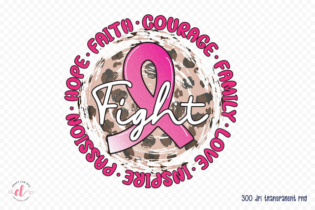 Breast Cancer Awareness Sublimation PNG Sublimation CraftLabSVG 