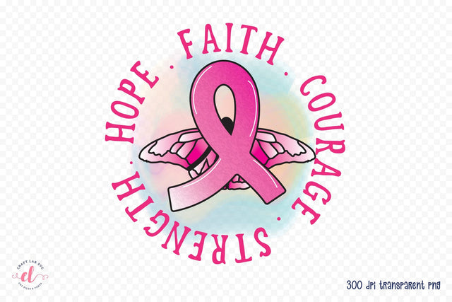 Breast Cancer Awareness Sublimation PNG Sublimation CraftLabSVG 
