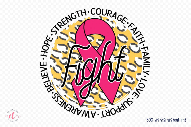 Breast Cancer Awareness Sublimation PNG Sublimation CraftLabSVG 