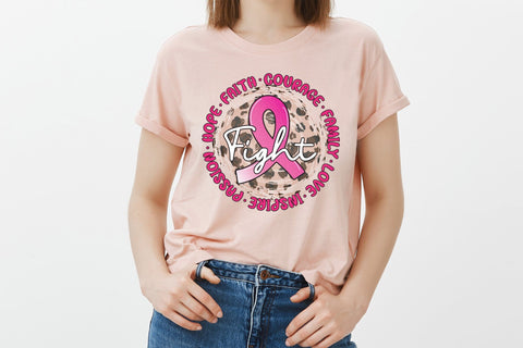 Breast Cancer Awareness Sublimation PNG Sublimation CraftLabSVG 