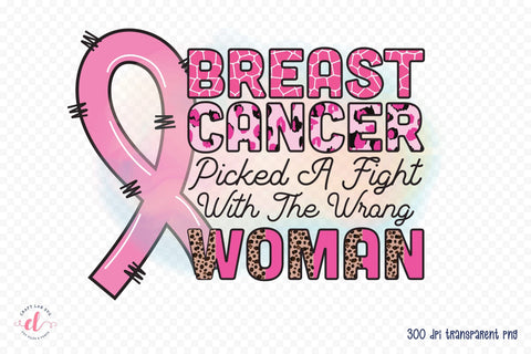 Breast Cancer Awareness Sublimation PNG Sublimation CraftLabSVG 