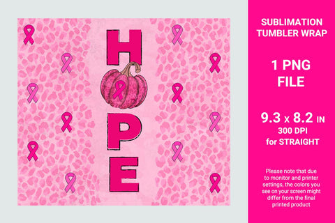 Breast cancer awareness sublimation tumbler Sublimation KMarinaDesign 