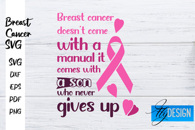 Breast Cancer Awareness SVG | Breast Cancer Quotes SVG | Breast Cancer SVG Fly Design 