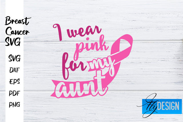 Breast Cancer Awareness SVG | Breast Cancer Quotes SVG | Breast Cancer SVG Fly Design 