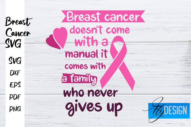 Breast Cancer Awareness SVG | Breast Cancer Quotes SVG | Breast Cancer SVG Fly Design 