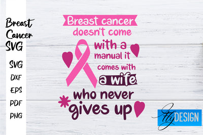 Breast Cancer Awareness SVG | Breast Cancer Quotes SVG | Breast Cancer SVG Fly Design 