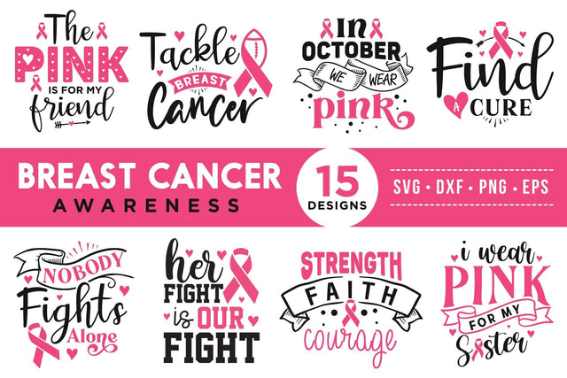 Breast Cancer Awareness SVG Bundle SVG CraftLabSVG 