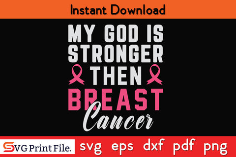 Breast Cancer Awareness T-shirt Designs SVG PNG Cricut Silhouette Cut File SVG SVG Print File 