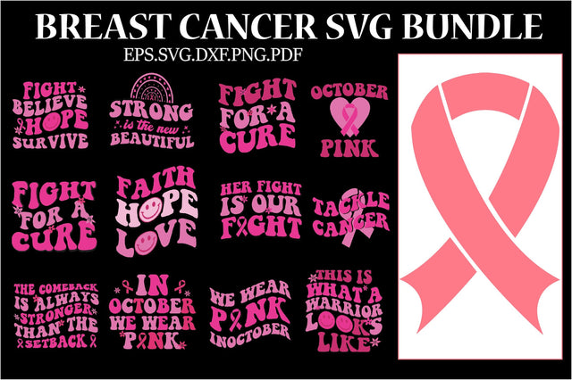 Breast Cancer Bundle Sublimation Creativeart88 