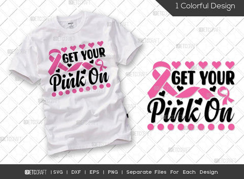 Breast Cancer Bundle Vol-01 | Peace Love Cure Svg | Pinktober Svg | Believe Svg | Hope Svg | Get Your Pink On Svg | Breast Cancer T-shirt Design SVG ETC Craft 