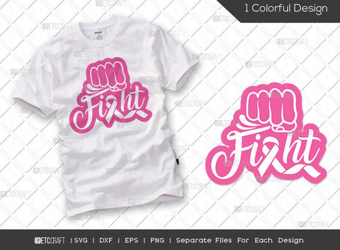 Breast Cancer Bundle Vol-02 | Play For A Cure Svg | Go Fight Tackle Cancer Svg | Tackle Breast Cancer Svg | Nobody Fight Alone Svg | Fight Svg | Breast Cancer T-shirt Design SVG ETC Craft 