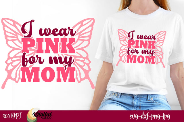 Breast Cancer Fighting Quotes | Supportive Design | Cure | Fight for | Pink color SVG Evgenyia Guschina 