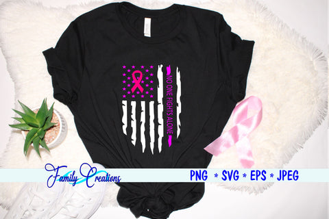 Breast Cancer Flag SVG Family Creations 