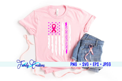 Breast Cancer Flag SVG Family Creations 