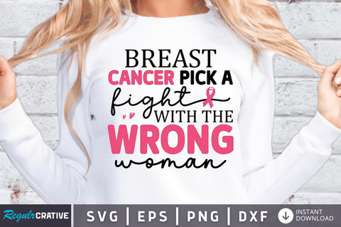 Breast cancer pick a fight with the wrong SVG SVG Regulrcrative 