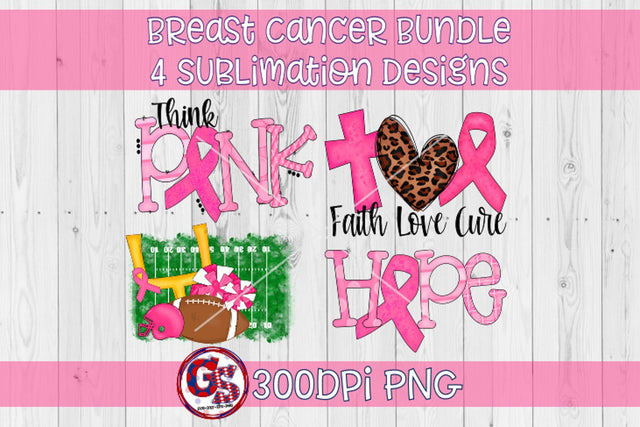 Breast Cancer PNG Bundle for Sublimation-Breast Cancer Awareness PNG Sublimation Greedy Stitches 