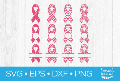 Breast Cancer Ribbon Bundle SVG SavanasDesign 