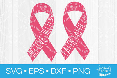 Breast Cancer Ribbons SVG SavanasDesign 