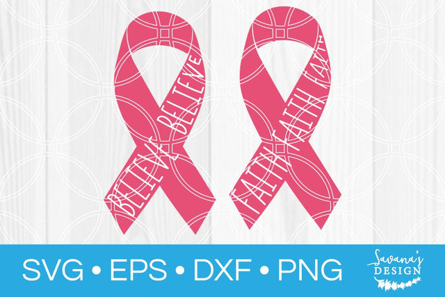 Breast Cancer Ribbons SVG SavanasDesign 