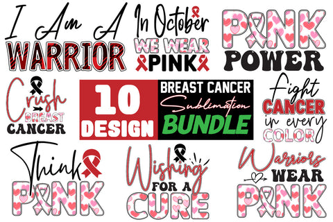 Breast Cancer Sublimation Bundle SVG CraftingStudio 