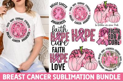Breast Cancer Sublimation Bundle SVG fokiira 