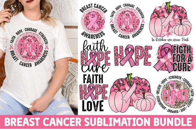 Breast Cancer Sublimation Bundle SVG fokiira 