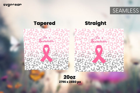 Breast Cancer Survivor Png | PNG Bundle | Tumbler 20oz Sublimation SvgOcean 