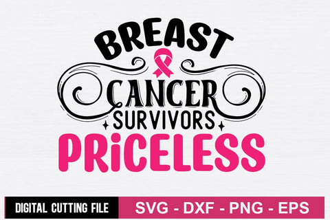 Breast Cancer Survivors Priceless SVG SVG CraftingStudio 