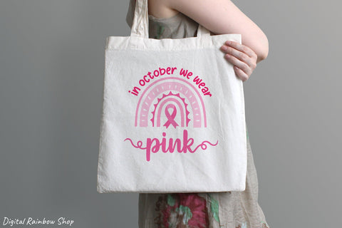 Breast cancer svg bundle, breast cancer awareness svg SVG Digital Rainbow Shop 