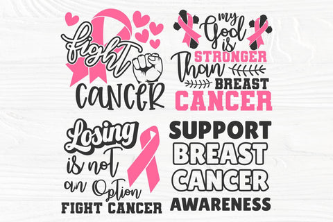 Breast Cancer SVG Bundle, Ribbon Svg, Survivor Svg SVG TonisArtStudio 
