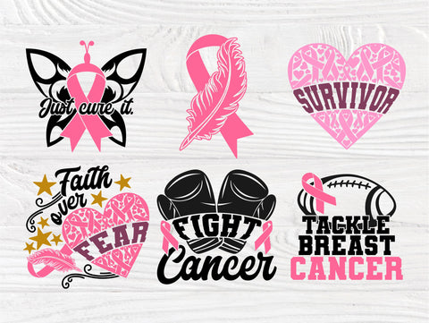 Breast Cancer SVG Bundle, Survivor Svg, Ribbon Svg SVG TonisArtStudio 