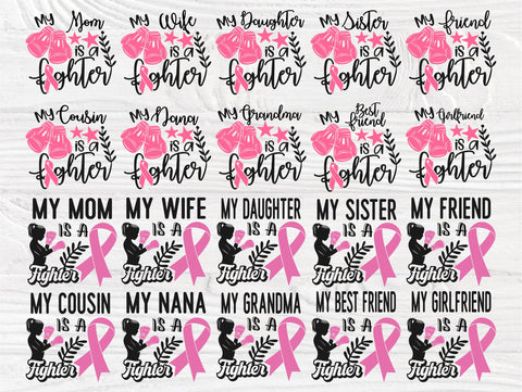 Breast Cancer SVG Bundle, Survivor Svg, Ribbon Svg SVG TonisArtStudio 
