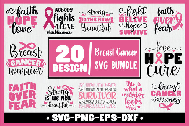 Breast Cancer Svg Bundle SVG md faruk hossain 