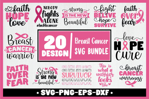 Breast Cancer Svg Bundle SVG md faruk hossain 