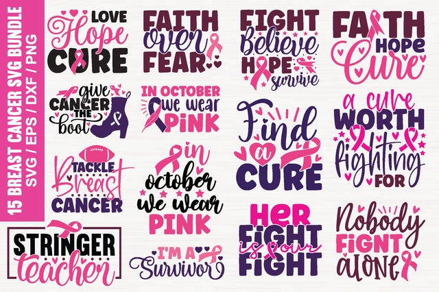 Breast Cancer Svg Bundle SVG md faruk hossain 