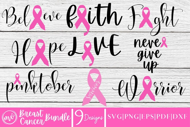 Breast Cancer SVG Bundle SVG MockupSvgVenue 