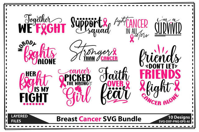 Breast Cancer SVG Bundle SVG shah alam 