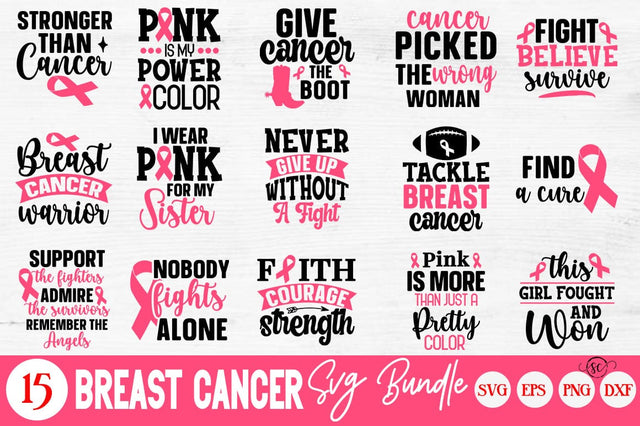 Breast Cancer SVG Bundle SVG Svgcraft 