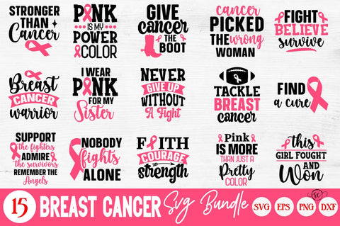 Breast Cancer SVG Bundle SVG Svgcraft 
