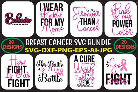 Breast Cancer Svg Bundle Vol. 2 SVG Syaman 