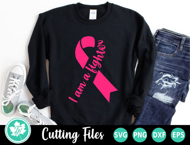 Breast Cancer SVG | I am a Fighter SVG TrueNorthImagesCA 