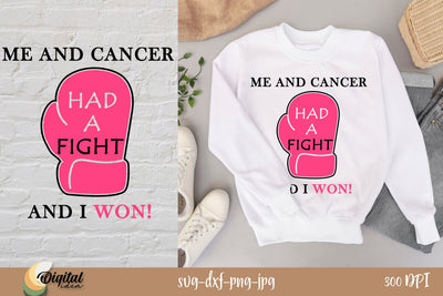 Breast Cancer SVG. Pink Design SVG. Motivational Quote SVG. SVG Evgenyia Guschina 