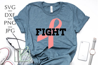 Breast Cancer SVG, Pink Ribbon SVG, Fight SVG SVG TB Designs 