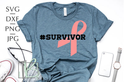 Breast Cancer SVG, Pink Ribbon SVG, Survivor SVG SVG TB Designs 