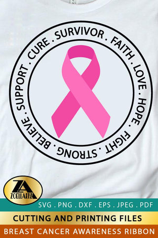 Breast Cancer SVG PNG EPS DXF Awareness SVG Pink Ribbon SVG SVG zoellartz 