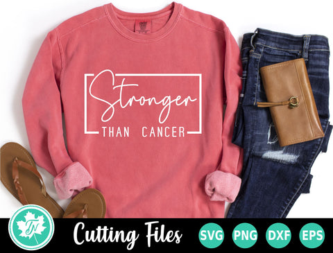 Breast Cancer SVG | Stronger Than Cancer 2 SVG TrueNorthImagesCA 