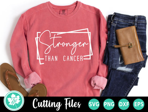Breast Cancer SVG | Stronger Than Cancer SVG SVG TrueNorthImagesCA 