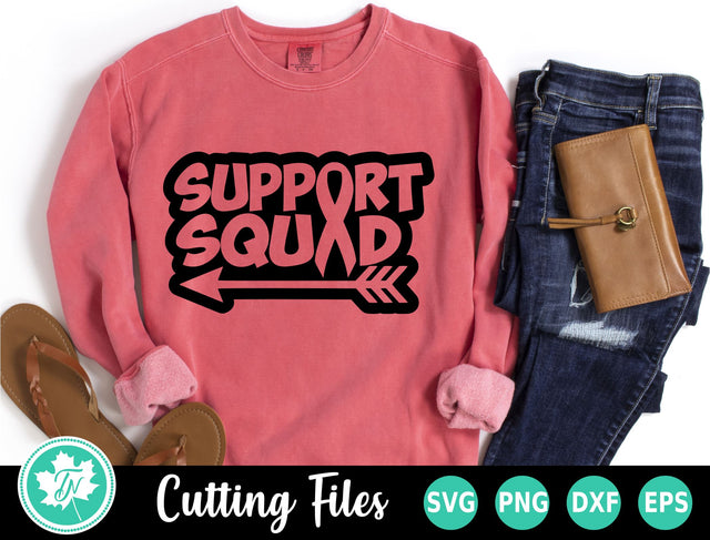 Breast Cancer SVG | Support Squad SVG SVG TrueNorthImagesCA 