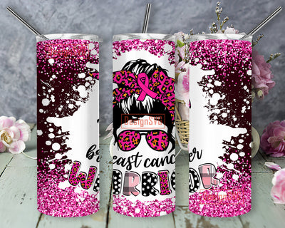 Breast Cancer Tumbler PNG, Breast Cancer Warrior Tumbler Sublimation Design Download, Awareness 20oz Skinny Tumbler Sublimation Designs Tumbler for Straight/Tapered PNG File Digital Download Sublimation DesignSVG 