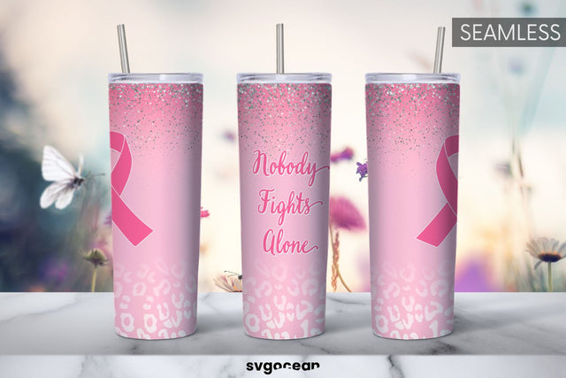 Breast Cancer Tumbler Wrap | PNG Bundle | Tumbler 20oz Sublimation SvgOcean 